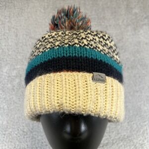 L.L. Bean Multicolor Knit Pom-Pom Hat
